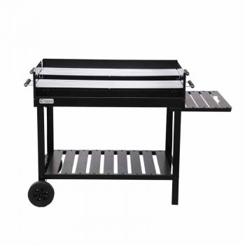 Trolley Grill Atlanta Barbecues - Steel/Plastic - L69 x W138 x H92 cm - Black