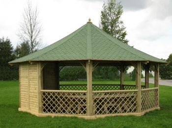 3 Solid Panels for Wagner Pavilion Gazebo - ONLY AVAILABLE TO PURCHASE WITH WAGNER PAVILION BUILDING