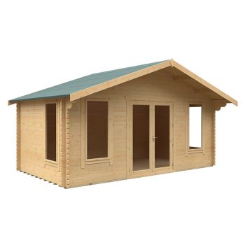 10x18 The Sutton 44mm Cabin - L295 x W535 x H302.9 cm - Solid Wood/Softwood/Pine - Natural