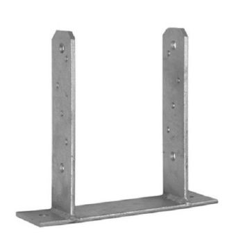 Post Holder Type TT for Concrete Base - Metal - L9 x W9 x H15 cm
