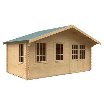 10x18 The Forde 44mm Cabin - L295 x W535 x H302.9 cm - Solid Wood/Softwood/Pine - Natural