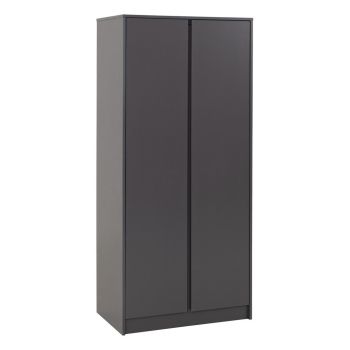 Malvern 2 Door Wardrobe - L50.5 x W80 x H180 cm - Grey