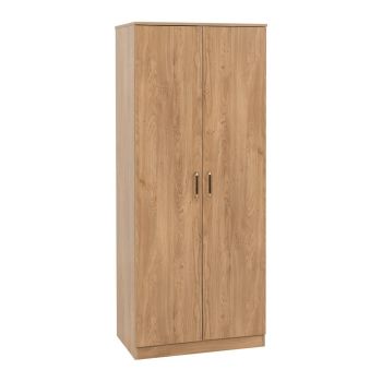 Dakota 2 Door Wardrobe - L48 x W75 x H175 cm - Oak