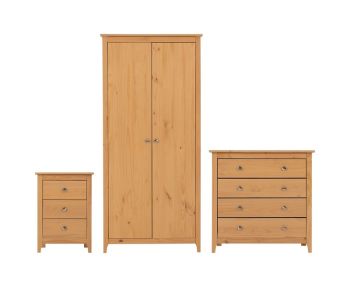 Oslo Trio - L54 x W82 x H177 cm - Antique Pine