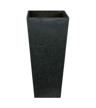 Ella Vase - Artstone - L26 x W26 x H49 cm - Black