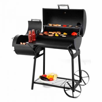 Biloxi Smoker Barbecues - Steel- L63.5 x W126 x H126 cm - Black