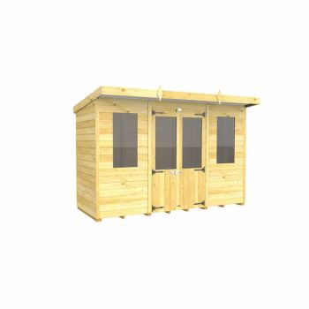 10ft x 4ft Pent Summer House - Wood - L118 x W302 x H201 cm