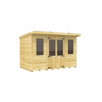 10ft x 5ft Pent Summer House - Wood - L147 x W302 x H201 cm