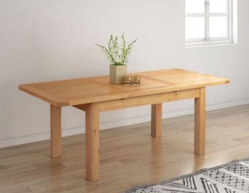 Bologna Butterfly Extension Table (Extends to 200cm) - L90 x W140 x H76 cm - Oak