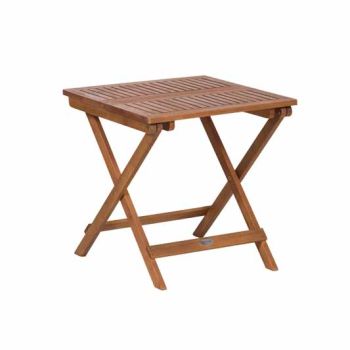 Mini Square Folding side Table - Acacia Hardwood - L50 x W50 x H45 cm