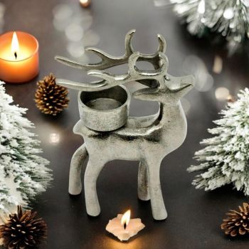 Reindeer Candle Holder - L4 x W8 x H13 cm