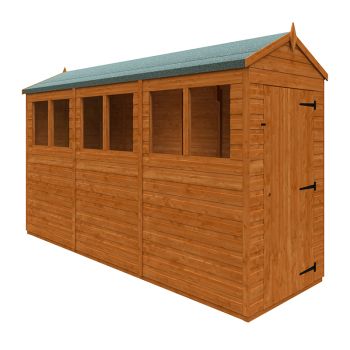 12 x 4 Feet Flex Apex 12mm Flex - Solid Wood/Softwood/Pine - L353.8 x W115 x H209 cm - Burnt Orange