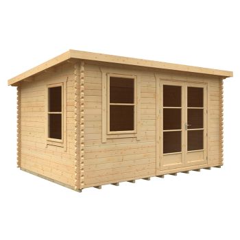 14x10 The Belton 44mm Cabin - L415 x W295 x H232.8 cm - Solid Wood/Softwood/Pine - Natural