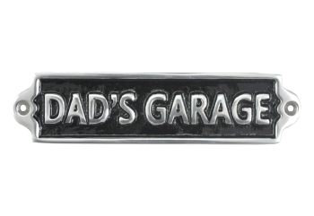 Dads Garage Wall Plaque - L1 x W20 x H6 cm