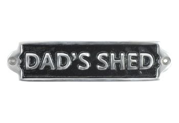 Dads Shed Wall Plaque - L1 x W12 x H12 cm