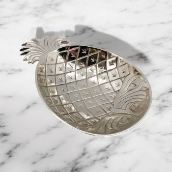 Pineapple Tray - Nickel Plated - L20 x W20 x H2 cm