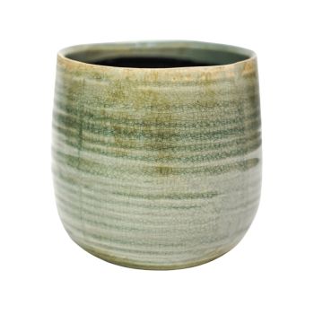 Pot Como Planter - Ceramic - L26 x W26 x H21 cm - Mint