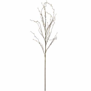 Willow Spray Artificial Plant - Plastic - L15 x W15 x H112 cm - White