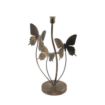 Candle Holder - Metal - L12 x W15 x H35 cm