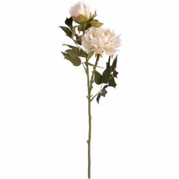 Fashion Peony Artificial Flower - Fabric/Plastic - L26 x W26 x H52 cm - White