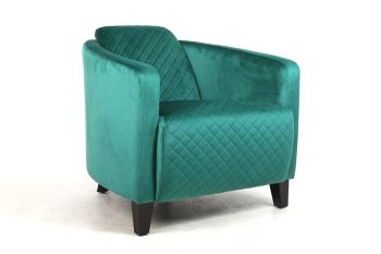 Armchair -Velvet - L74 x W76 x H86 cm - Seagrass