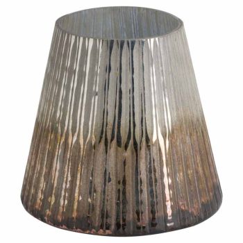 Grey And Bronze Ombre Large Conical Candle Holder