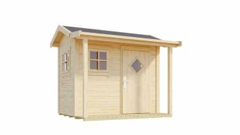 Pingo-Log Cabin, Wooden Garden Room, Timber Summerhouse, Home Office - L230 x W189.4 x H188.1 cm