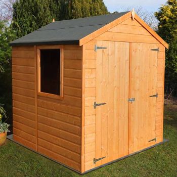 Arran Double Doors - Oriented Strand Board (OSB) - Garden Shed Workshop Approx 6 x 6 Feet