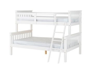 Neptune Triple Sleeper Bunk Bed - L152.5 x W204.5 x H151 cm - White