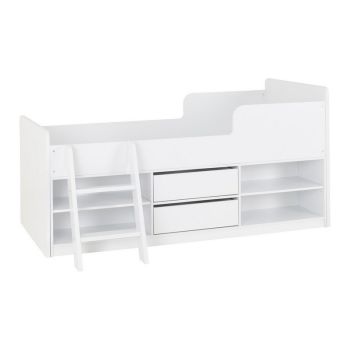 Felix Low Sleeper Bed - L131 x W198 x H100 cm - White