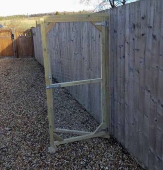 Pressure treated timber framed Aviary DOOR panel - 6' x 3' - with Heavy duty galvanised wire mesh 3/4" X 3/4" - 16 gauge