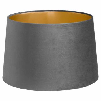 Velvet Lamp and Ceiling Shade - Velvet - L40 x W40 x H27 cm - Grey