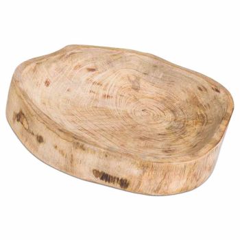 Hand Crafted Mango Bowl - Wood - L29 x W27 x H6 cm - Brown
