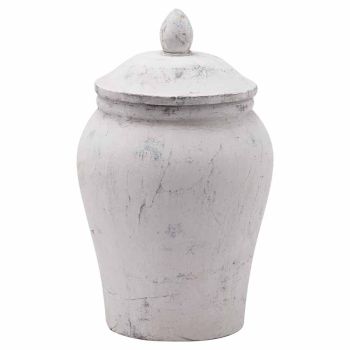 Bloomville Stone Ginger Jar - Ceramic - L24 x W24 x H29 cm - Stone