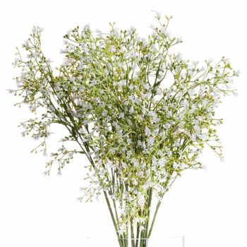 Wildflower Spray Artificial Plant - L23 x W23 x H72 cm - White
