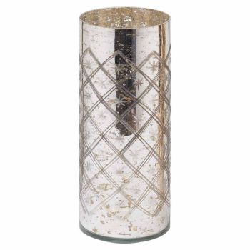 The Noel Collection Silver Foil Effect Vase
