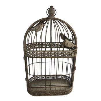 Garden Mirror Cage - Metal - L10 x W34 x H60 cm
