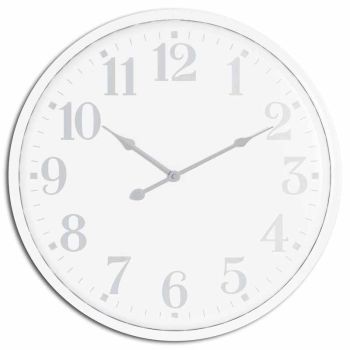 Aubrey Wall Clock - Metal - L4 x W49 x H49 cm - White