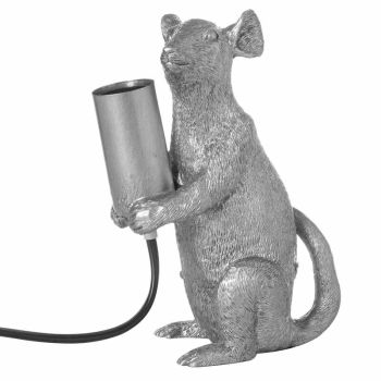 Marvin The Mouse Table Lamp - Resin - L10 x W14 x H16 cm - Silver