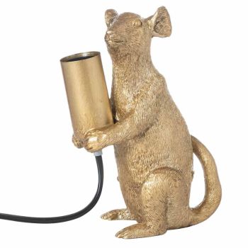 Marvin The Mouse Table Lamp - Resin - L10 x W14 x H16 cm - Gold
