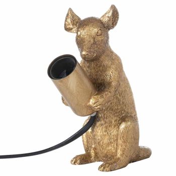 Milton The Mouse Table Lamp - Resin - L10 x W14 x H16 cm - Gold