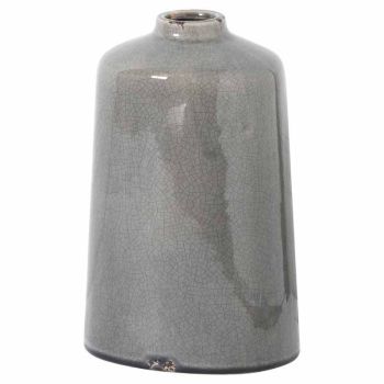 Garda Glazed Liv Vase - Ceramic - L18 x W18 x H28 cm - Grey