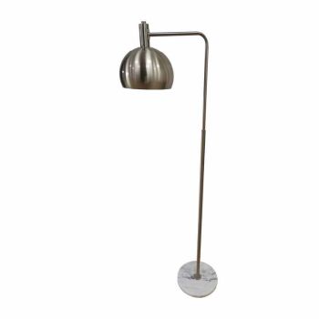 Marble Industrial Adjustable Floor Lamp - Metal - L28 x W56 x H154 cm - Silver