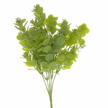 Spring Herb Greenery Bunch Artificial Plant - Fabric/Plastic - L8 x W8 x H35 cm - Green
