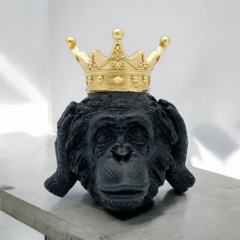 Decorative Monkey Ornament - L16 x W15 x H18 cm