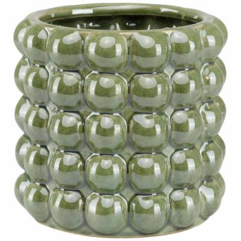 Seville Collection Bubble Planter - Ceramic - L16 x W16 x H15 cm - Olive