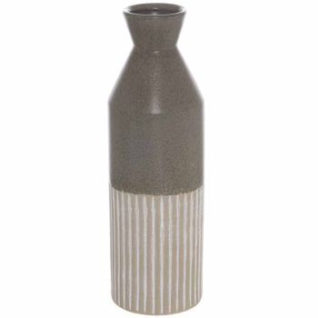 Mason Collection Ellipse Tall Vase - Ceramic - L12 x W12 x H40 cm - Grey