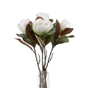 Magnolia Stem - Plastic - H78 cm - White