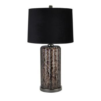 Dapple Alberta Table Lamp - Glass - L36 x W36 x H66 cm - Black
