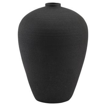 Tall Astral Vase - Ceramic - L40 x W40 x H57 cm - Matt Black